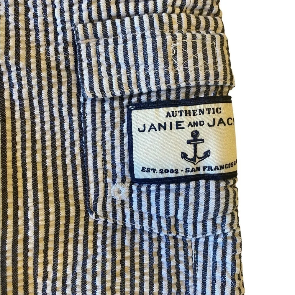 Janie and Jack searsucker blue